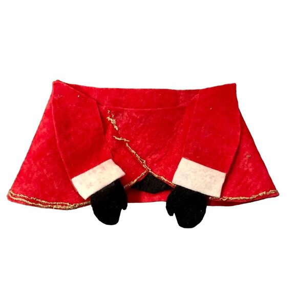 Two Vintage Handmade Craft Pieces Santa Head and Clothing Used - Picture 8 of 12